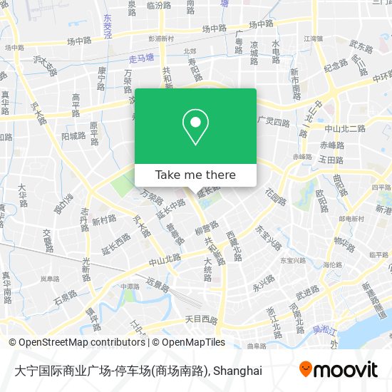 大宁国际商业广场-停车场(商场南路) map