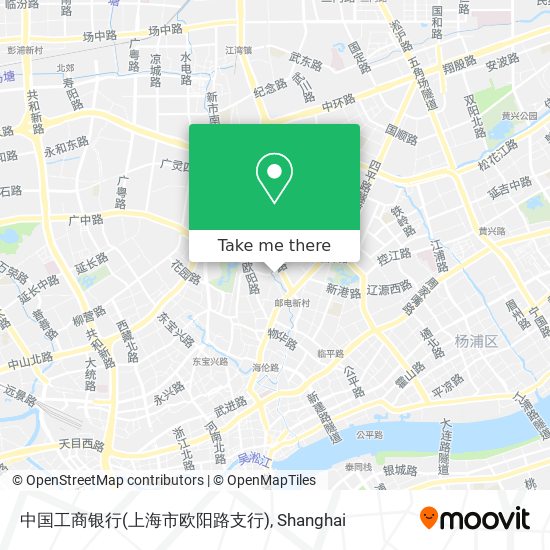 中国工商银行(上海市欧阳路支行) map
