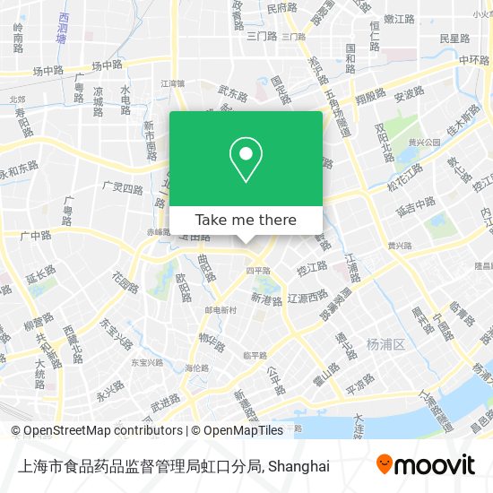 上海市食品药品监督管理局虹口分局 map