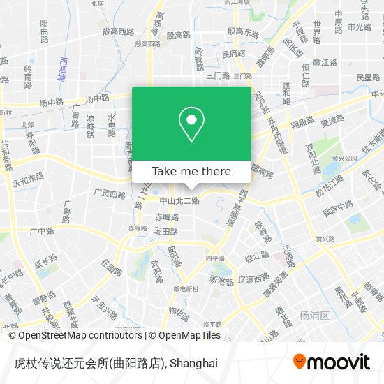 虎杖传说还元会所(曲阳路店) map