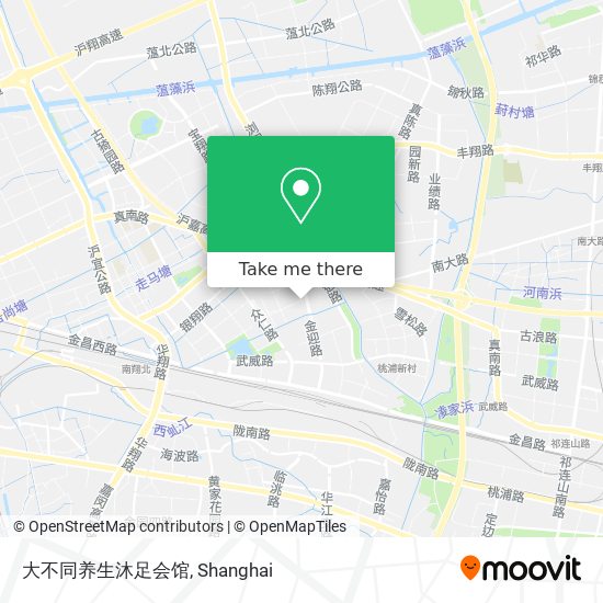 大不同养生沐足会馆 map