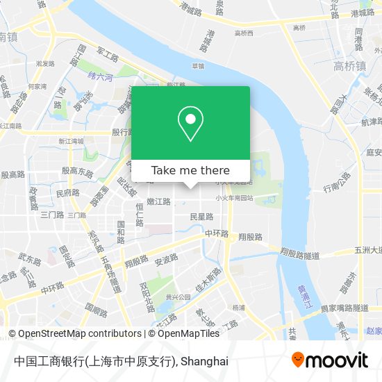 中国工商银行(上海市中原支行) map