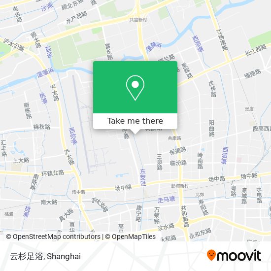 云杉足浴 map