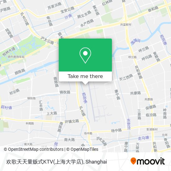 欢歌天天量贩式KTV(上海大学店) map