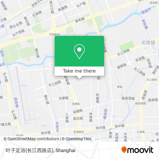 叶子足浴(长江西路店) map
