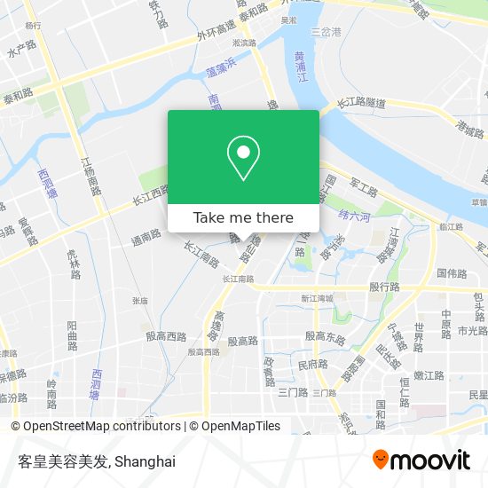 客皇美容美发 map