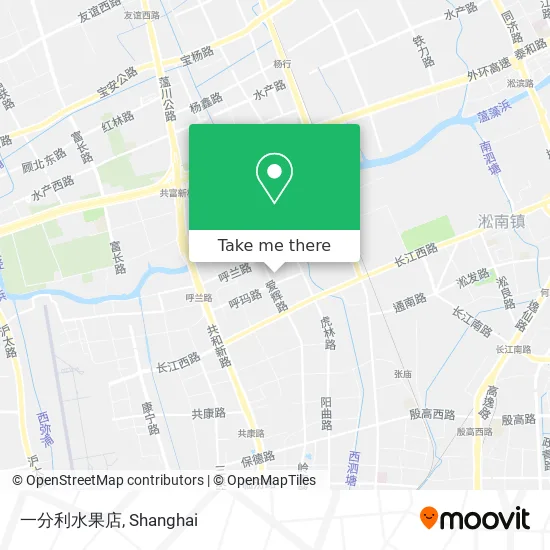 一分利水果店 map