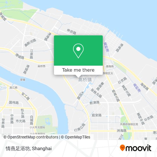 情燕足浴坊 map