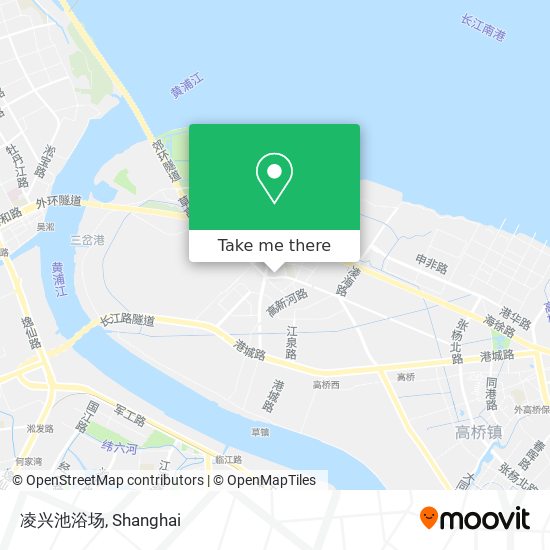 凌兴池浴场 map