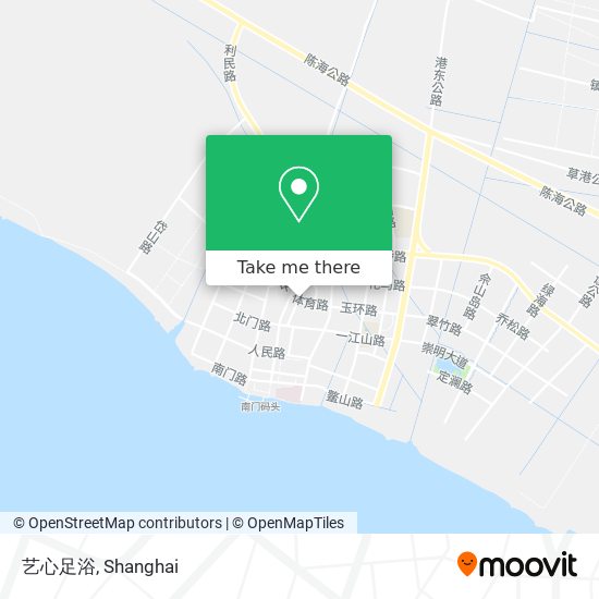 艺心足浴 map