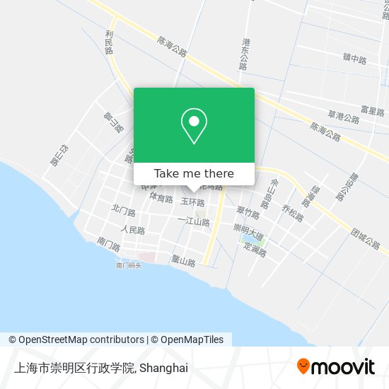 上海市崇明区行政学院 map