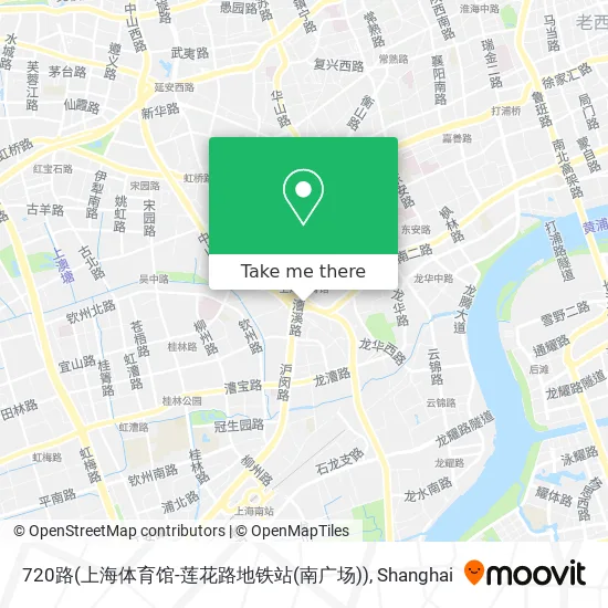 720路(上海体育馆-莲花路地铁站(南广场)) map