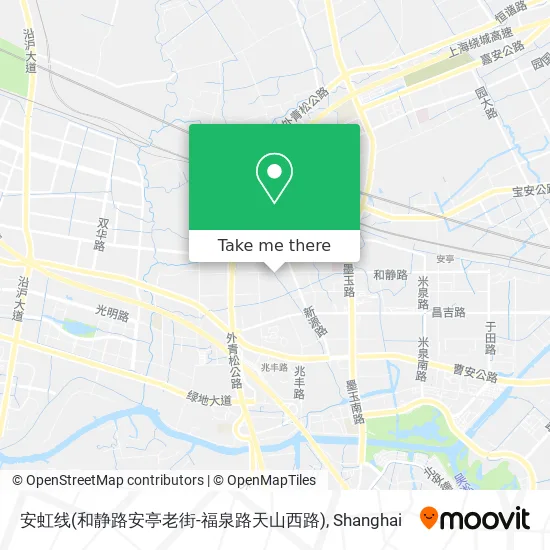 安虹线(和静路安亭老街-福泉路天山西路) map