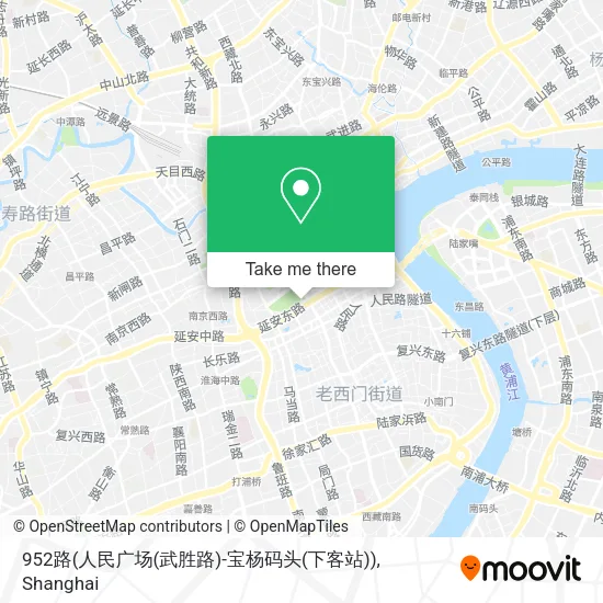 952路(人民广场(武胜路)-宝杨码头(下客站)) map