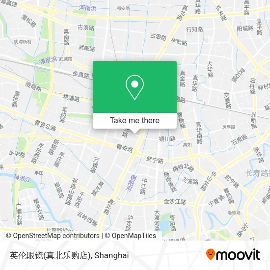 英伦眼镜(真北乐购店) map