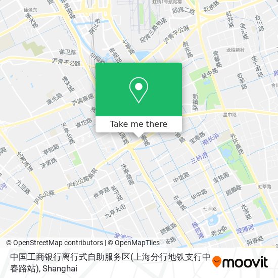 中国工商银行离行式自助服务区(上海分行地铁支行中春路站) map