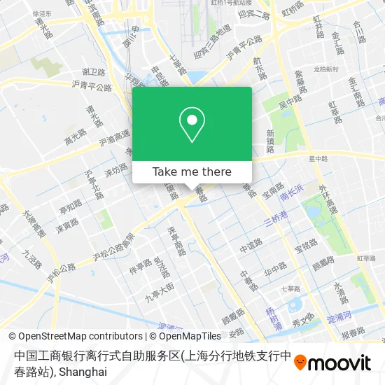 中国工商银行离行式自助服务区(上海分行地铁支行中春路站) map