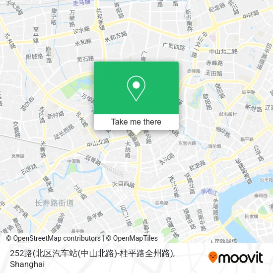 252路(北区汽车站(中山北路)-桂平路全州路) map