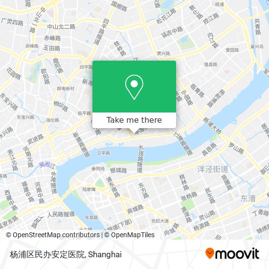 杨浦区民办安定医院 map