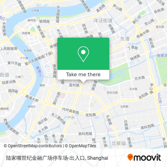 陆家嘴世纪金融广场停车场-出入口 map