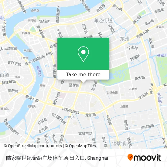 陆家嘴世纪金融广场停车场-出入口 map