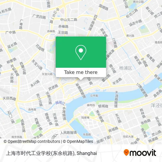 上海市时代工业学校(东余杭路) map