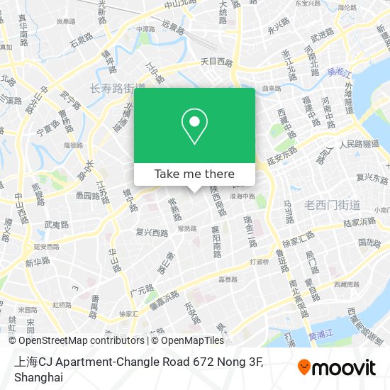 上海CJ Apartment-Changle Road 672 Nong 3F map