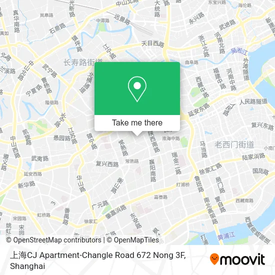 上海CJ Apartment-Changle Road 672 Nong 3F map
