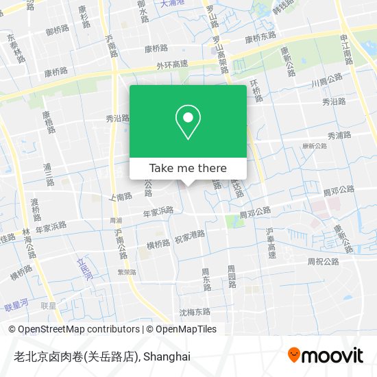 老北京卤肉卷(关岳路店) map