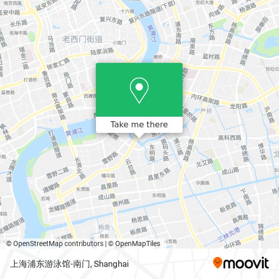上海浦东游泳馆-南门 map