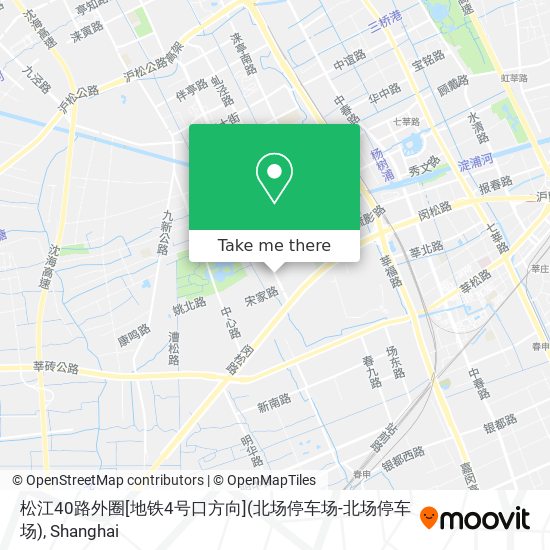 松江40路外圈[地铁4号口方向](北场停车场-北场停车场) map