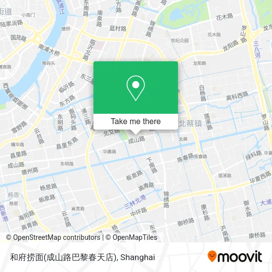 和府捞面(成山路巴黎春天店) map