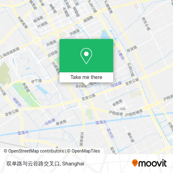 双单路与云谷路交叉口 map