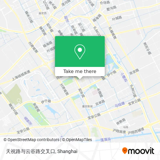 天祝路与云谷路交叉口 map