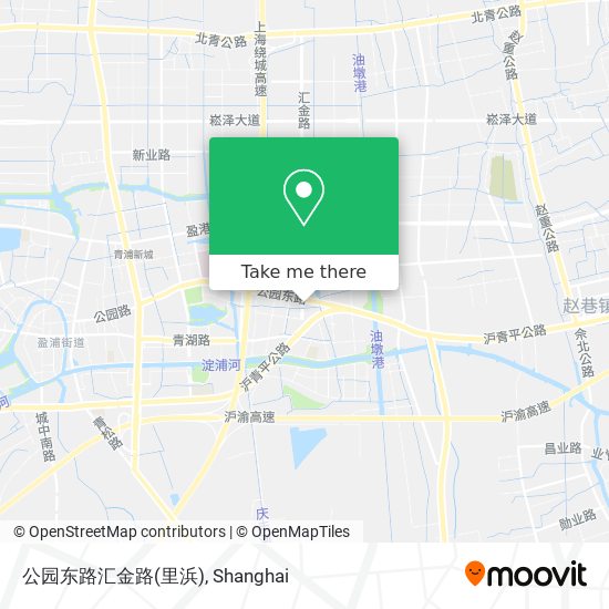 公园东路汇金路(里浜) map