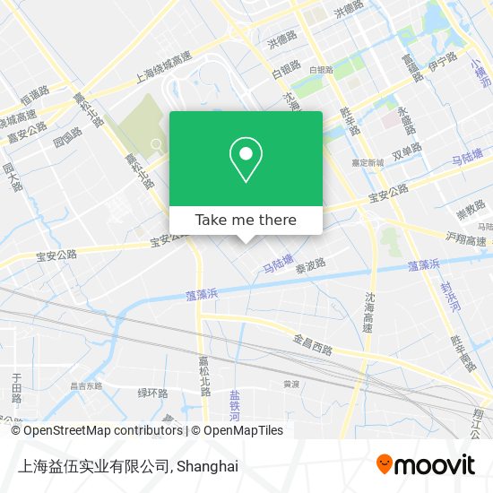 上海益伍实业有限公司 map