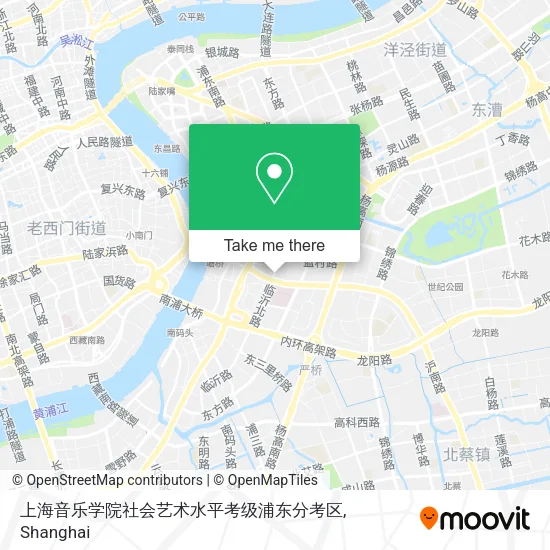 上海音乐学院社会艺术水平考级浦东分考区 map