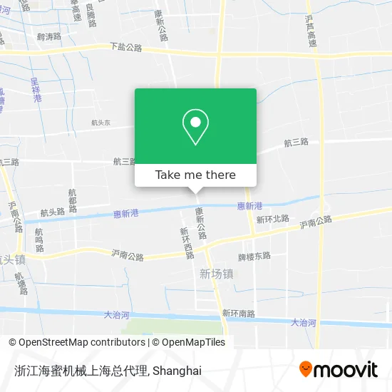 浙江海蜜机械上海总代理 map