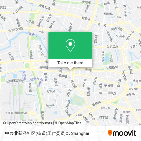 中共北新泾社区(街道)工作委员会 map