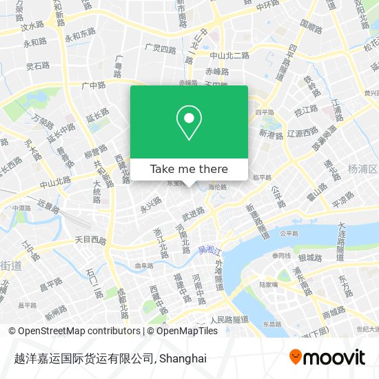 越洋嘉运国际货运有限公司 map