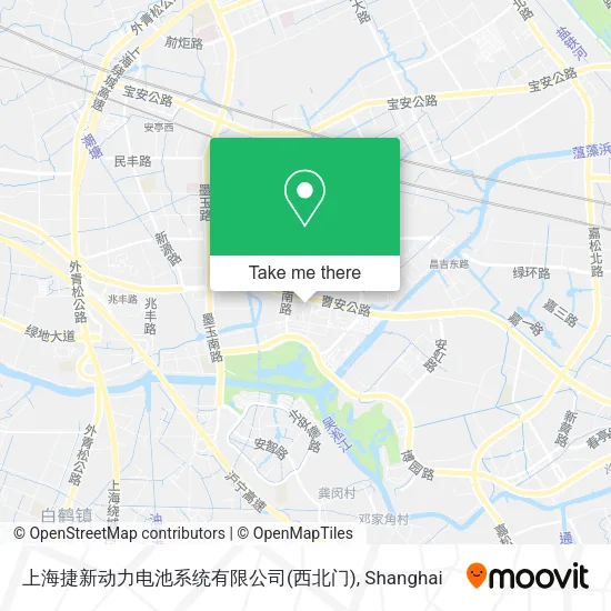 上海捷新动力电池系统有限公司(西北门) map
