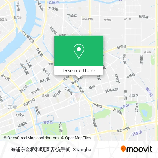 上海浦东金桥和颐酒店-洗手间 map
