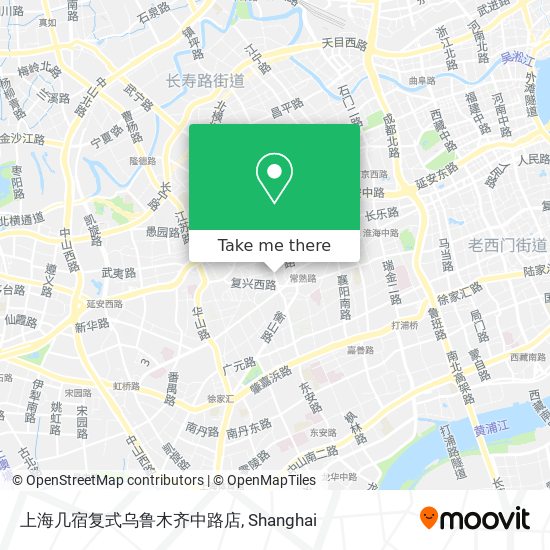 上海几宿复式乌鲁木齐中路店 map