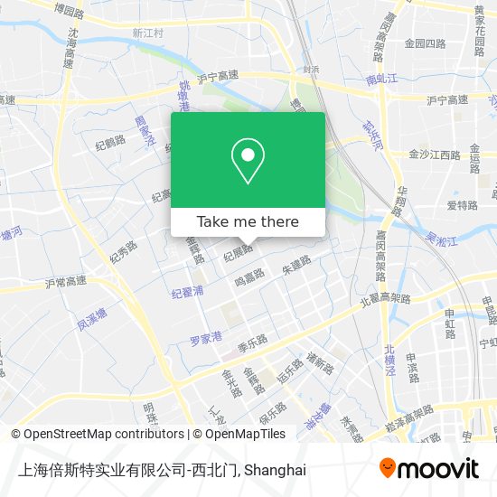 上海倍斯特实业有限公司-西北门 map