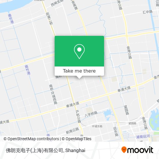 佛朗克电子(上海)有限公司 map