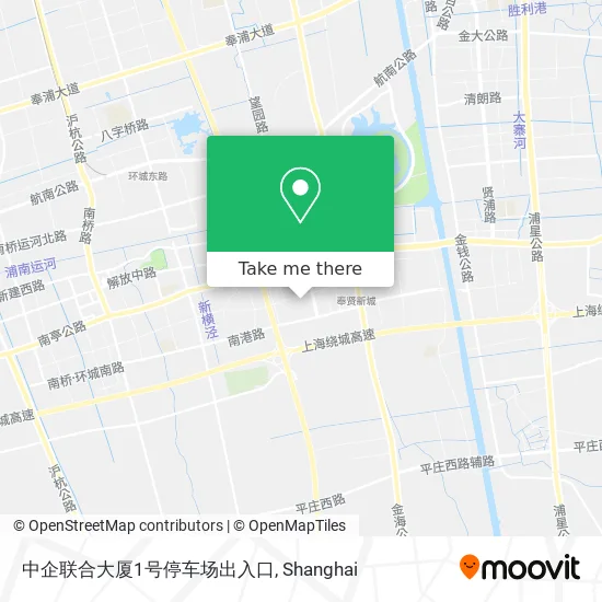 中企联合大厦1号停车场出入口 map