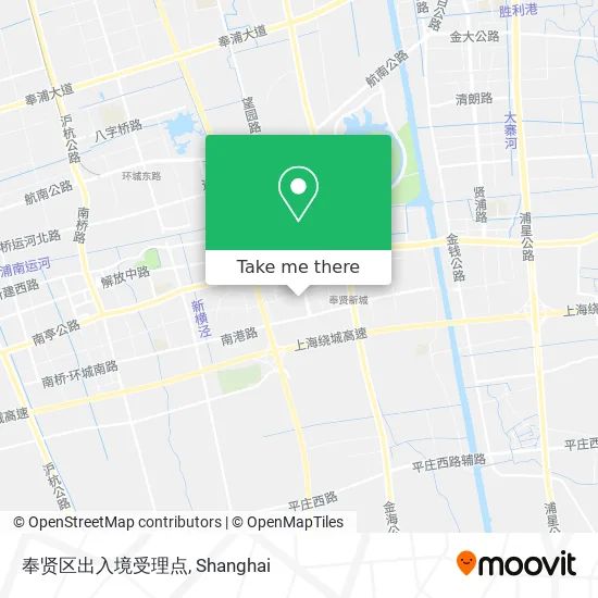 奉贤区出入境受理点 map