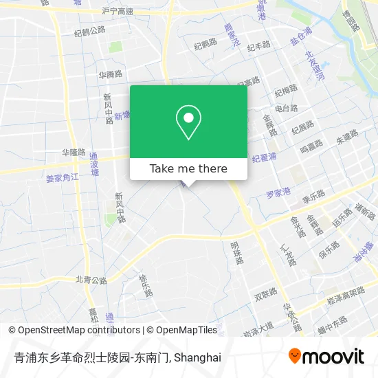青浦东乡革命烈士陵园-东南门 map