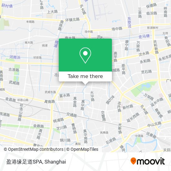 盈港缘足道SPA map