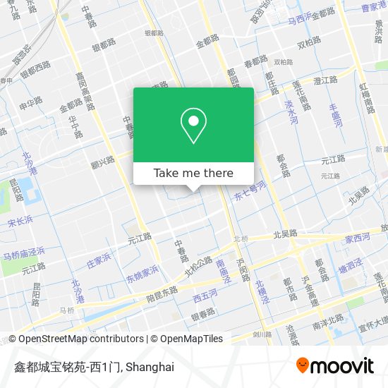 鑫都城宝铭苑-西1门 map